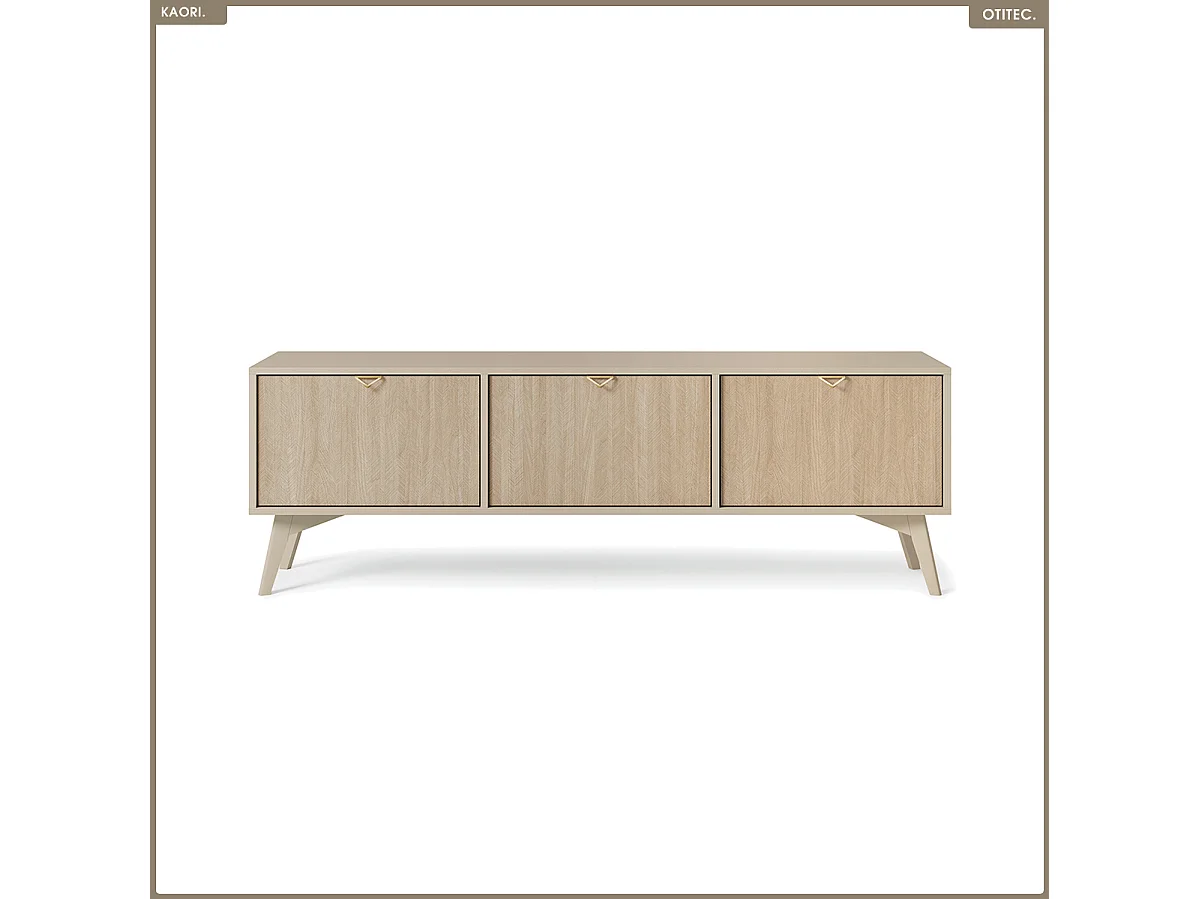 Meuble TV - L.158 x H.52 x P.38 cm - KAORI