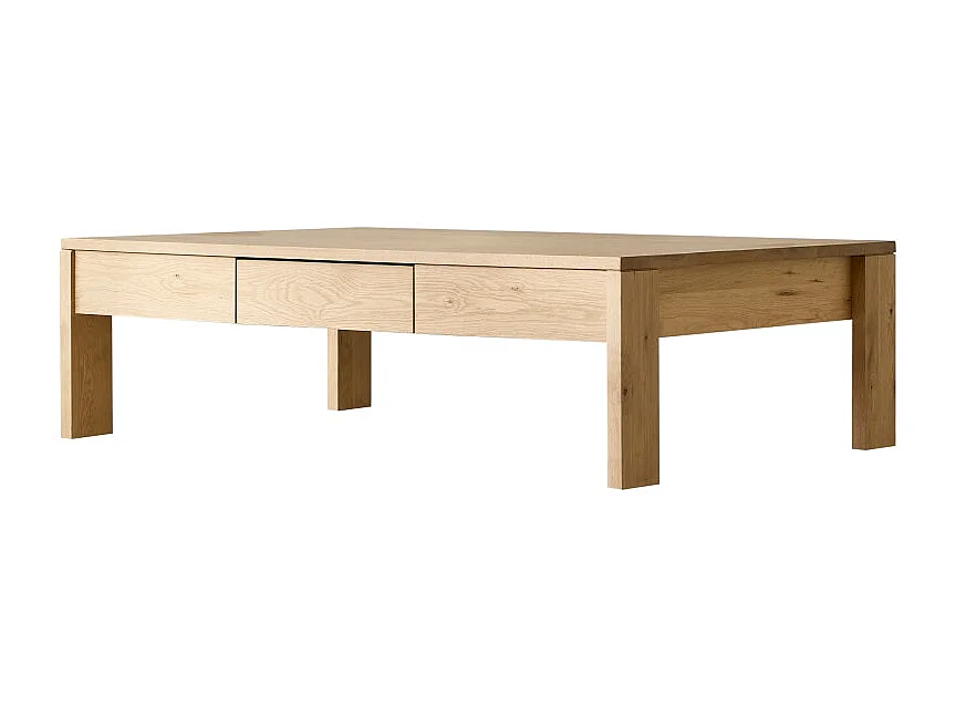 Tavolino basso in rovere massello 120x80 Eden