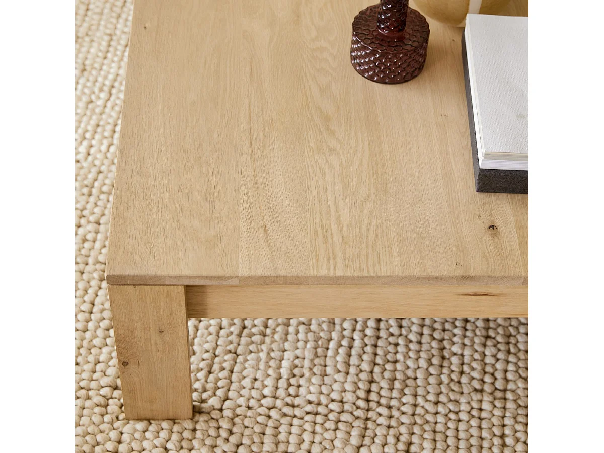 Tavolino basso in rovere massello 120x80 Eden