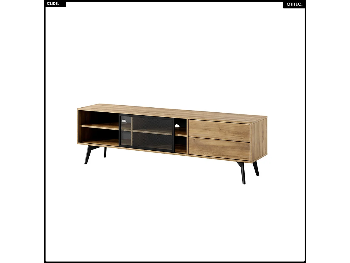 Meuble TV - L.180 x H.54 x P.39 cm - CLIDE