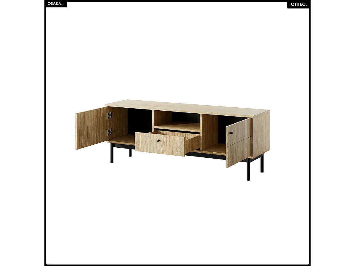 Meuble TV – L.154 x H.56 x P.39 cm – OSAKA