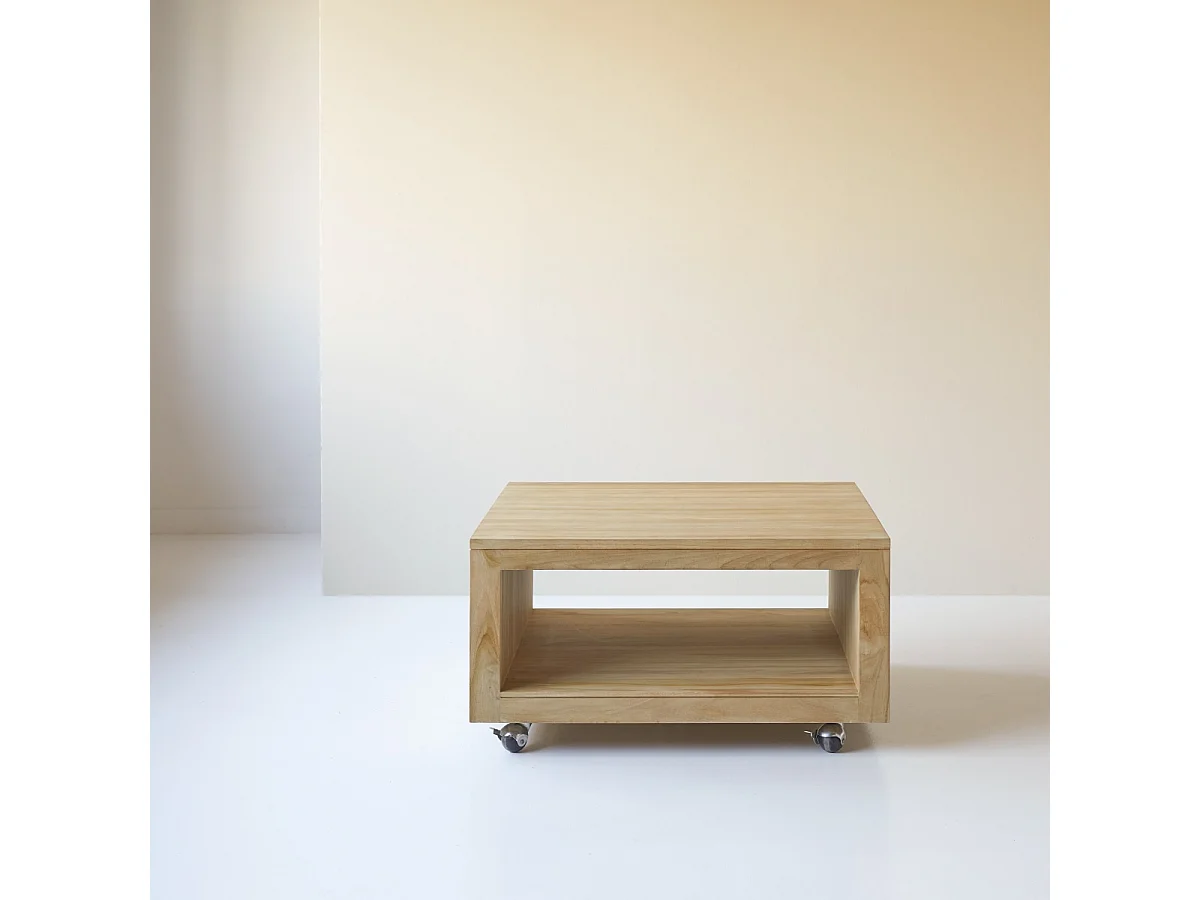 Couchtisch aus Teak 80 Anoa square Massivholz viereckig