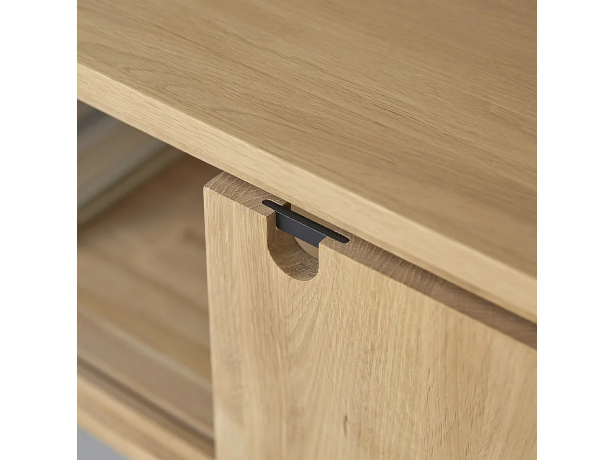 Meuble TV en bois de chêne 140 Jonàk