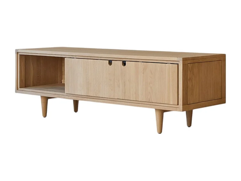 Meuble TV en bois de chêne 140 Jonàk