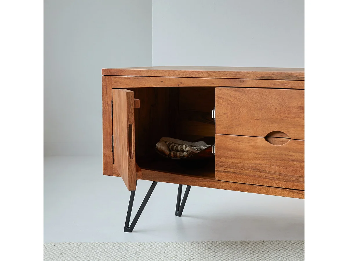 Meuble TV en bois d'acacia 150 Bonnie