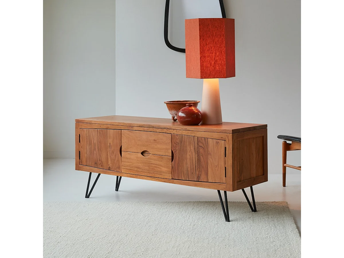 Meuble TV en bois d'acacia 150 Bonnie