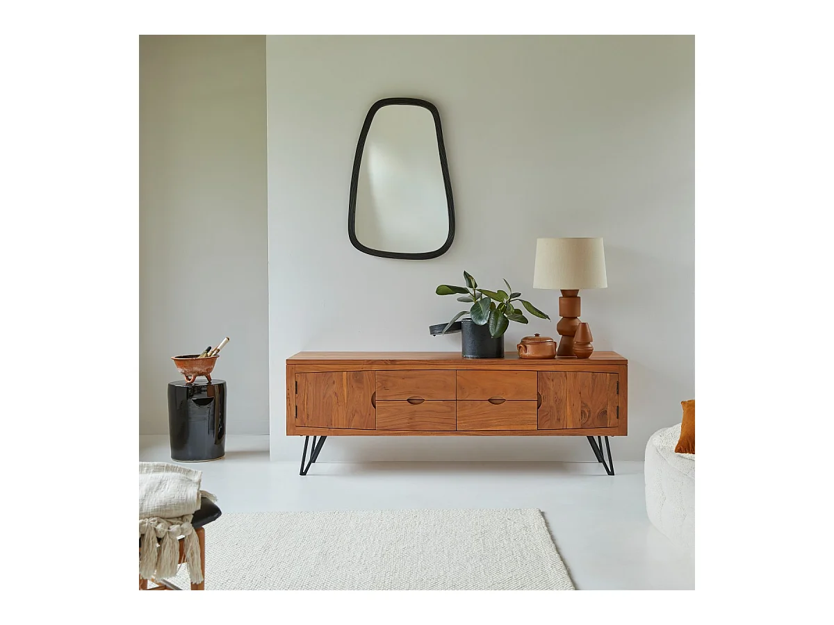 Meuble TV en bois d'acacia 180 Bonnie