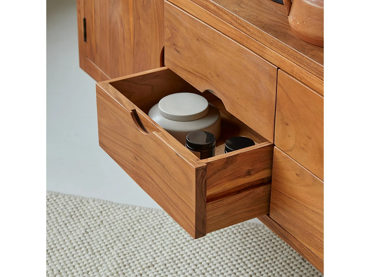 Porta TV in legno di acacia 180 Bonnie