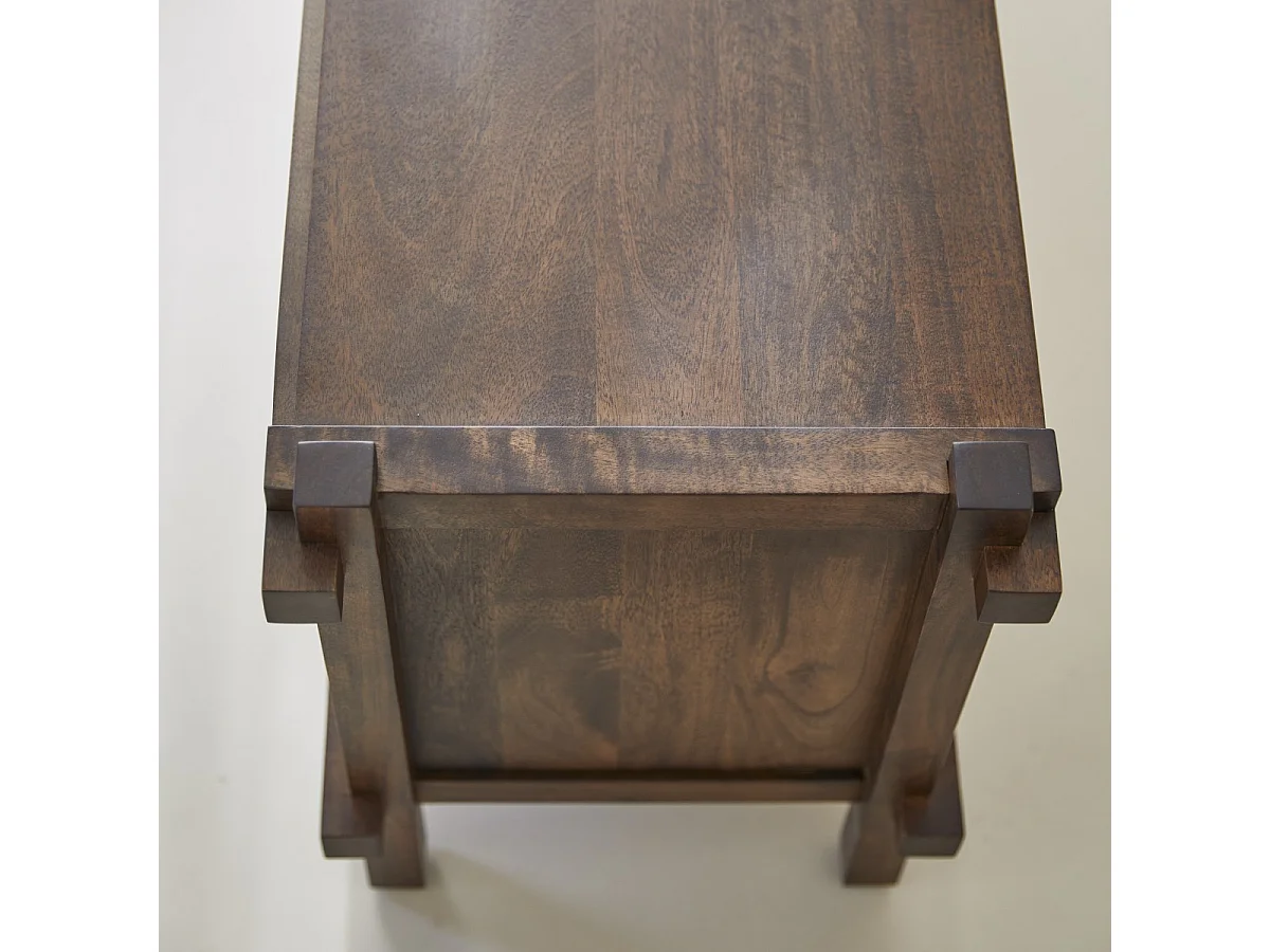 Mobile TV a 2 cassetti in legno di mango Arko