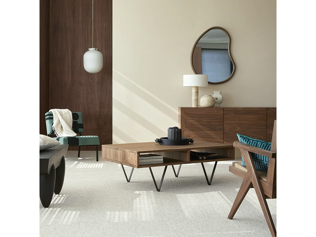 Tavolo basso in legno di noce 115x70 Metric