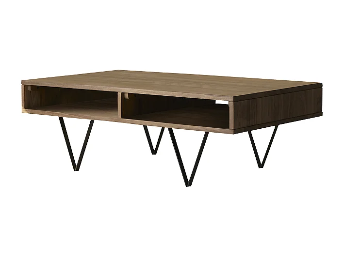 Tavolo basso in legno di noce 115x70 Metric