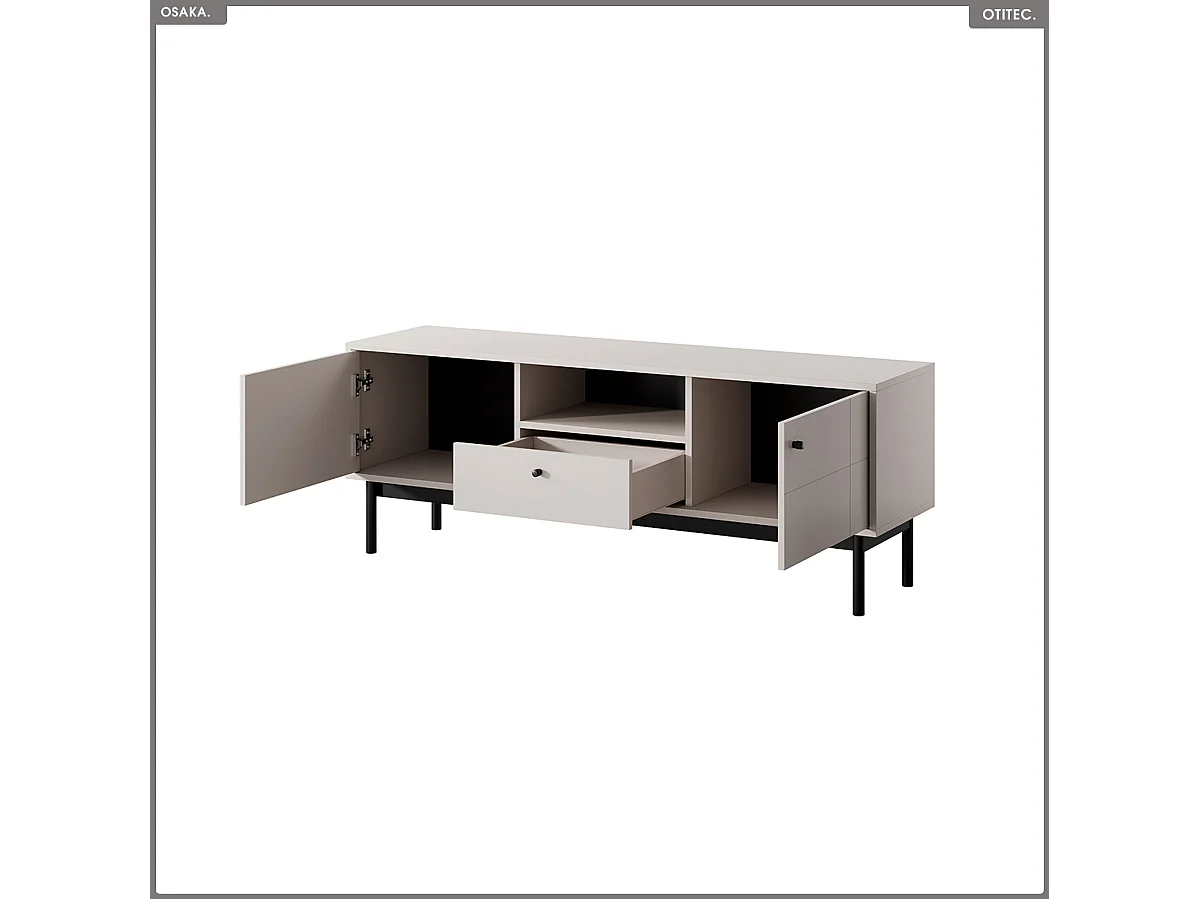 Meuble TV – L.154 x H.56 x P.39 cm – OSAKA