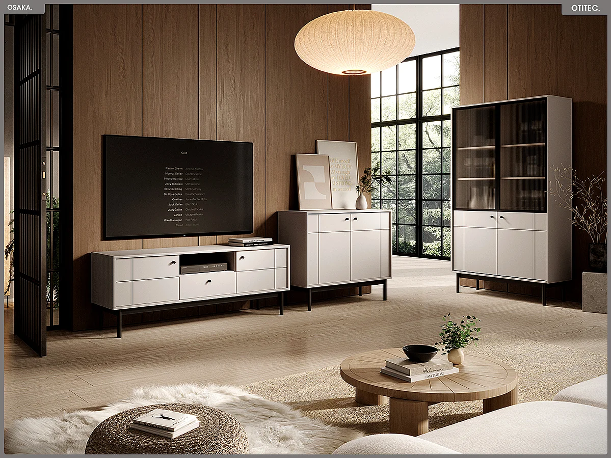 Meuble TV – L.154 x H.56 x P.39 cm – OSAKA