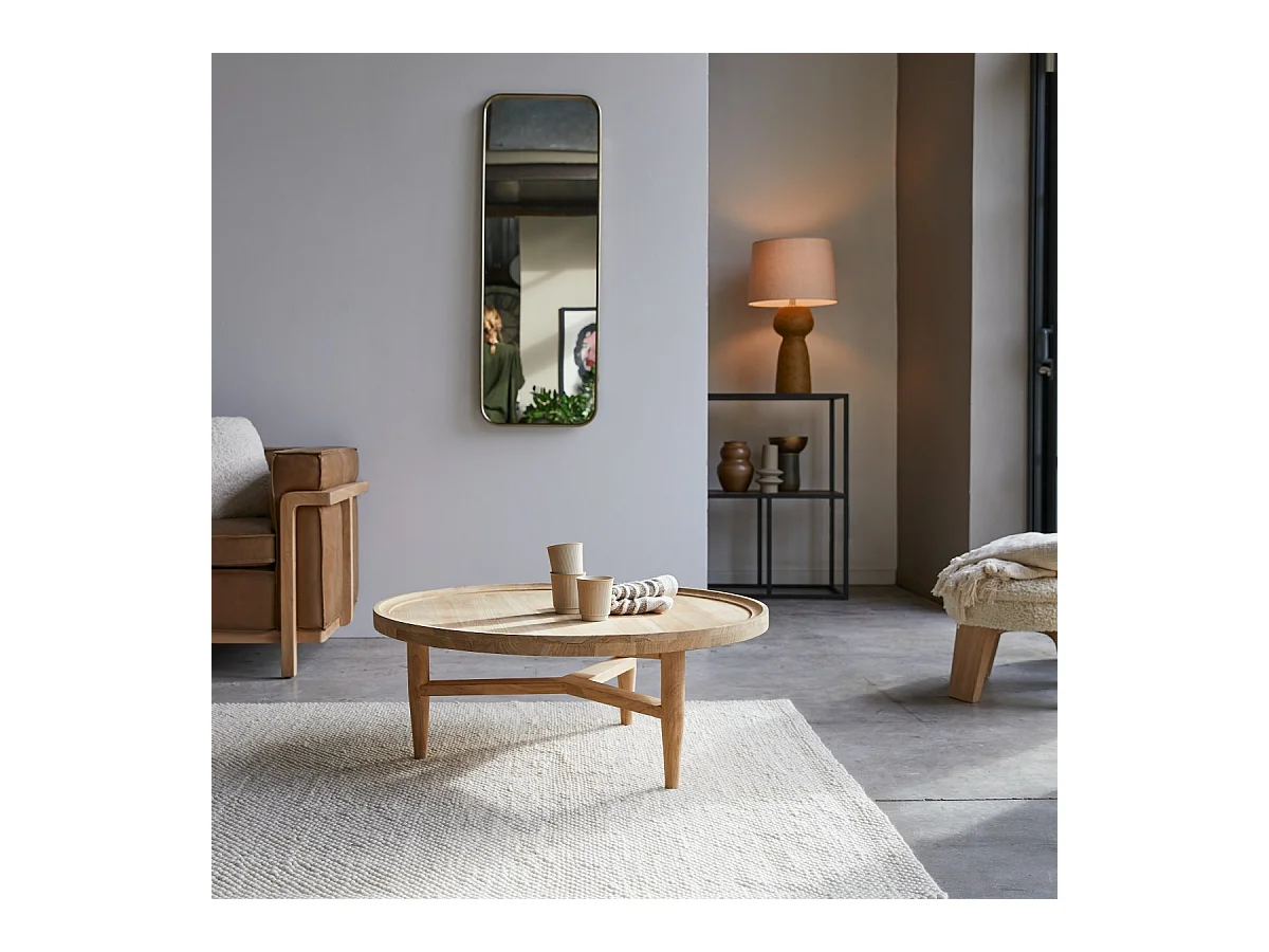 Tavolino in legno di teak 90 Milla