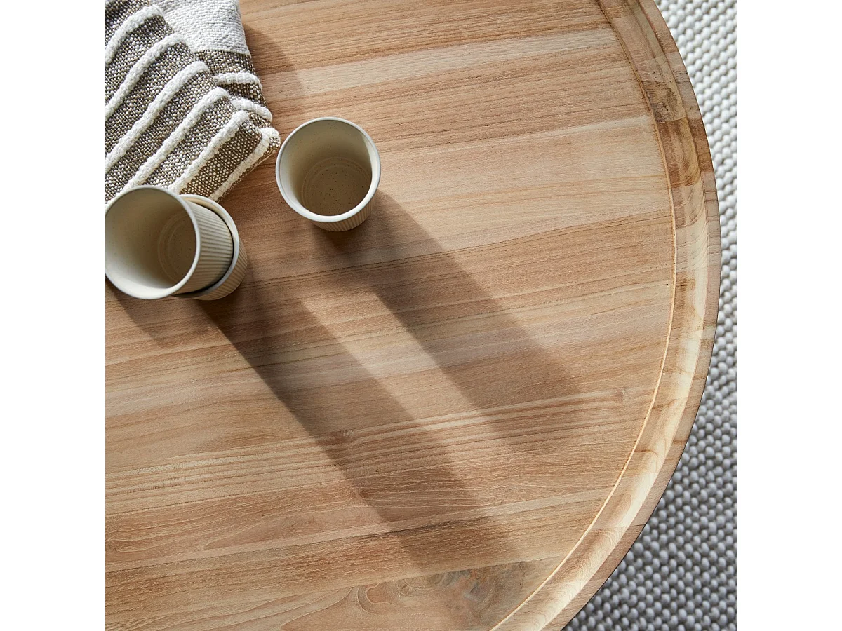 Tavolino in legno di teak 90 Milla