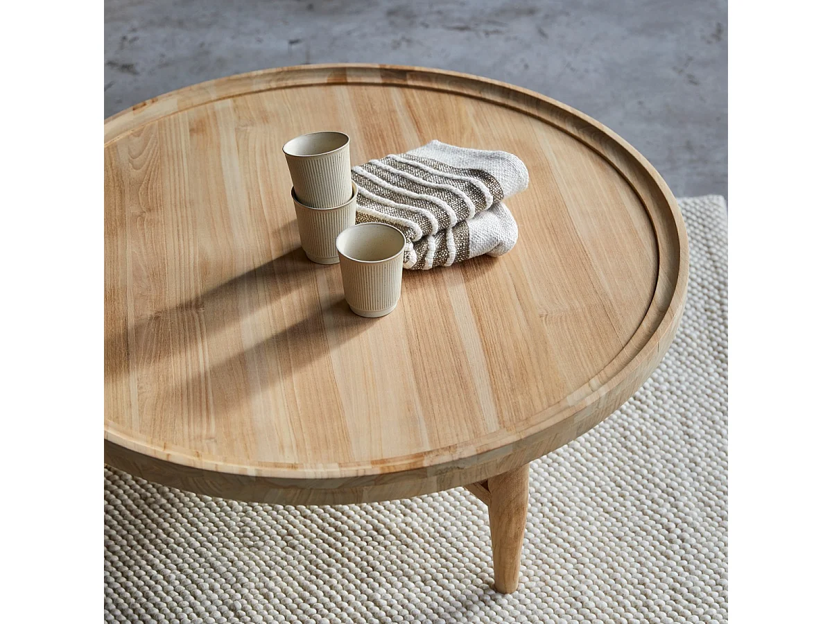 Tavolino in legno di teak 90 Milla