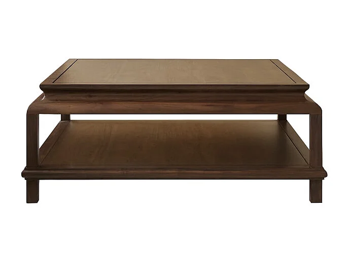 Quadratischer Couchtisch aus massivem Akazienholz 103 cm Achille