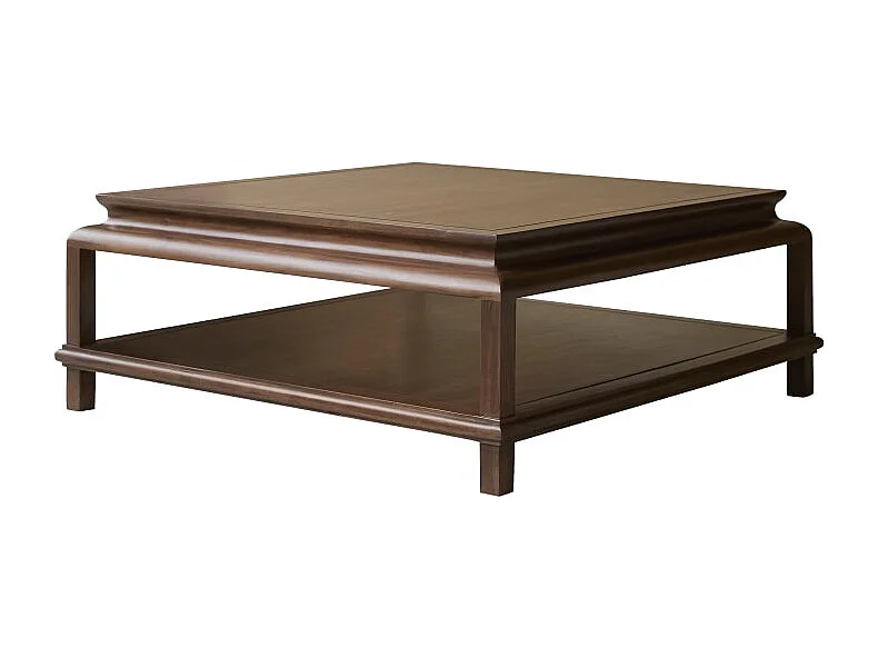 Quadratischer Couchtisch aus massivem Akazienholz 103 cm Achille