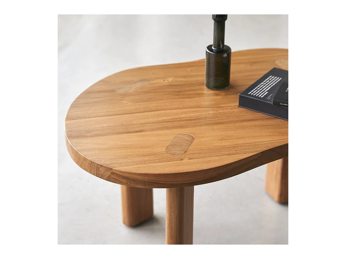 Table basse en bois de teck 90x60 Lothaire