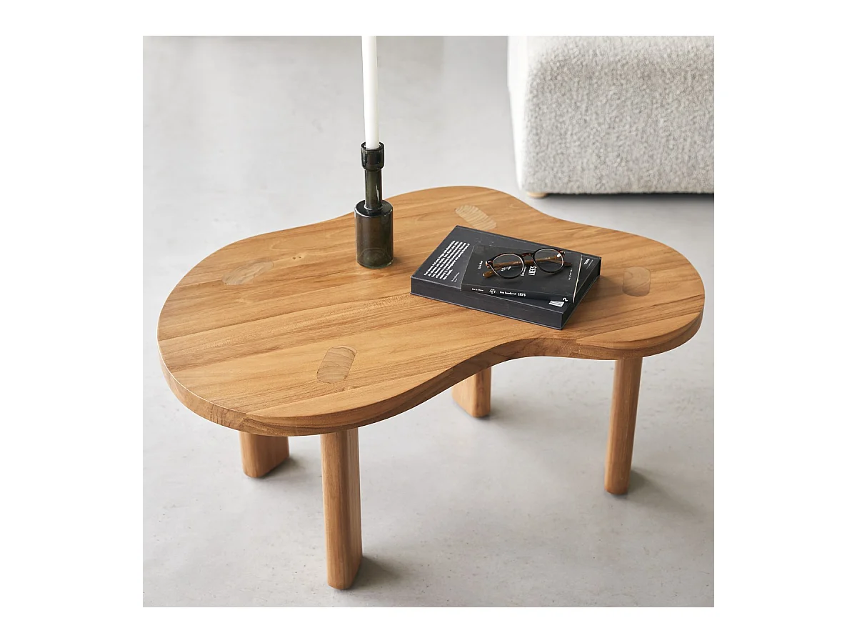 Table basse en bois de teck 90x60 Lothaire