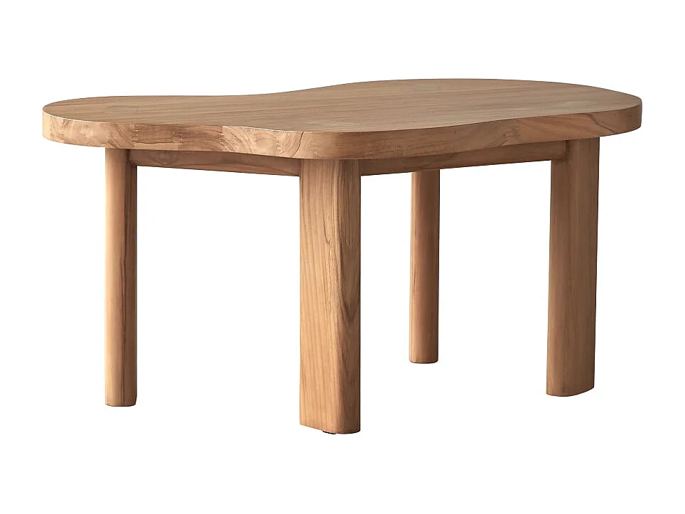 Tavolino in legno di teak 90x60 Lothaire
