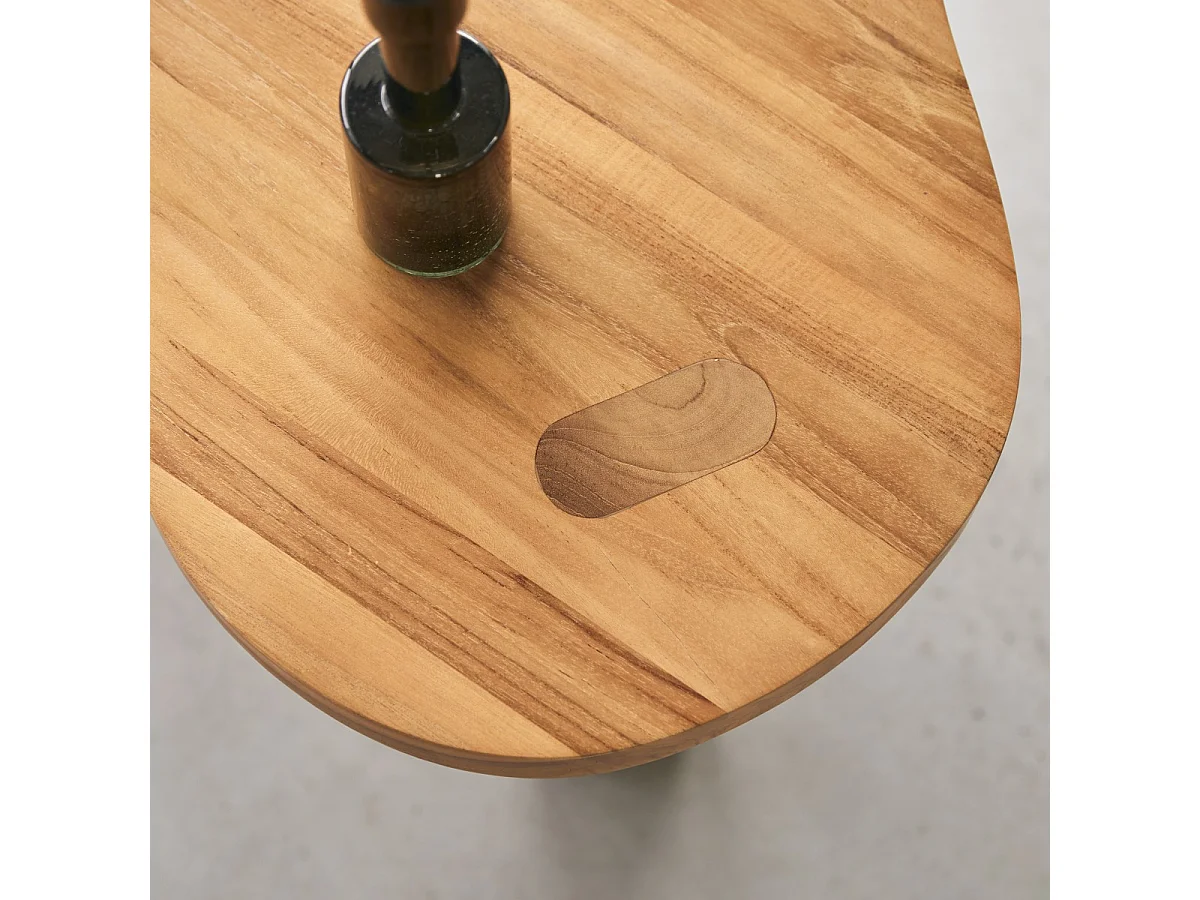 Tavolino in legno di teak 90x60 Lothaire