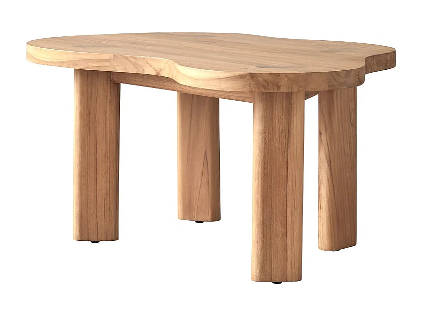 Tavolino in legno di teak 90x60 Lothaire