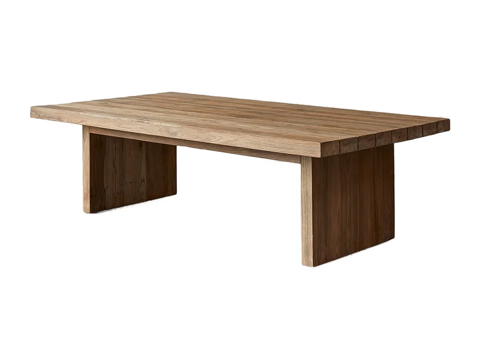 Couchtisch Joaquin aus massivem, recyceltem Teakholz 150 x 80