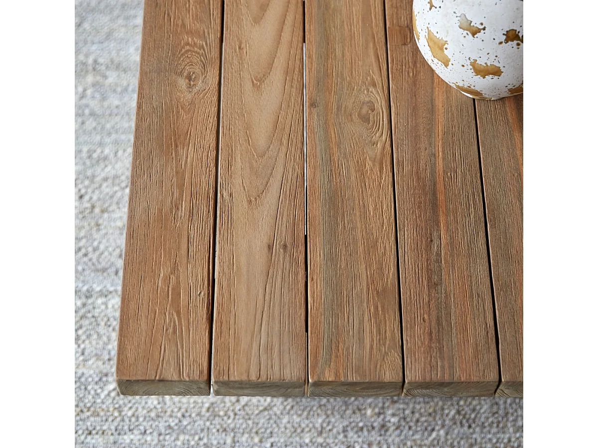 Couchtisch Joaquin aus massivem, recyceltem Teakholz 150 x 80