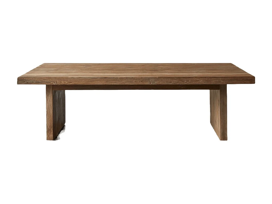 Couchtisch Joaquin aus massivem, recyceltem Teakholz 150 x 80