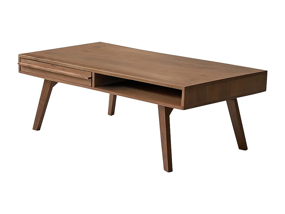 Tavolino in acacia massello Niels da 115 cm