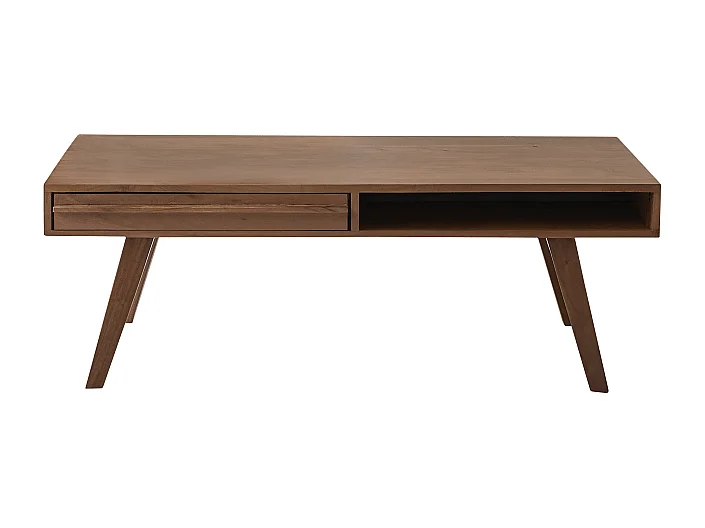 Tavolino in acacia massello Niels da 115 cm