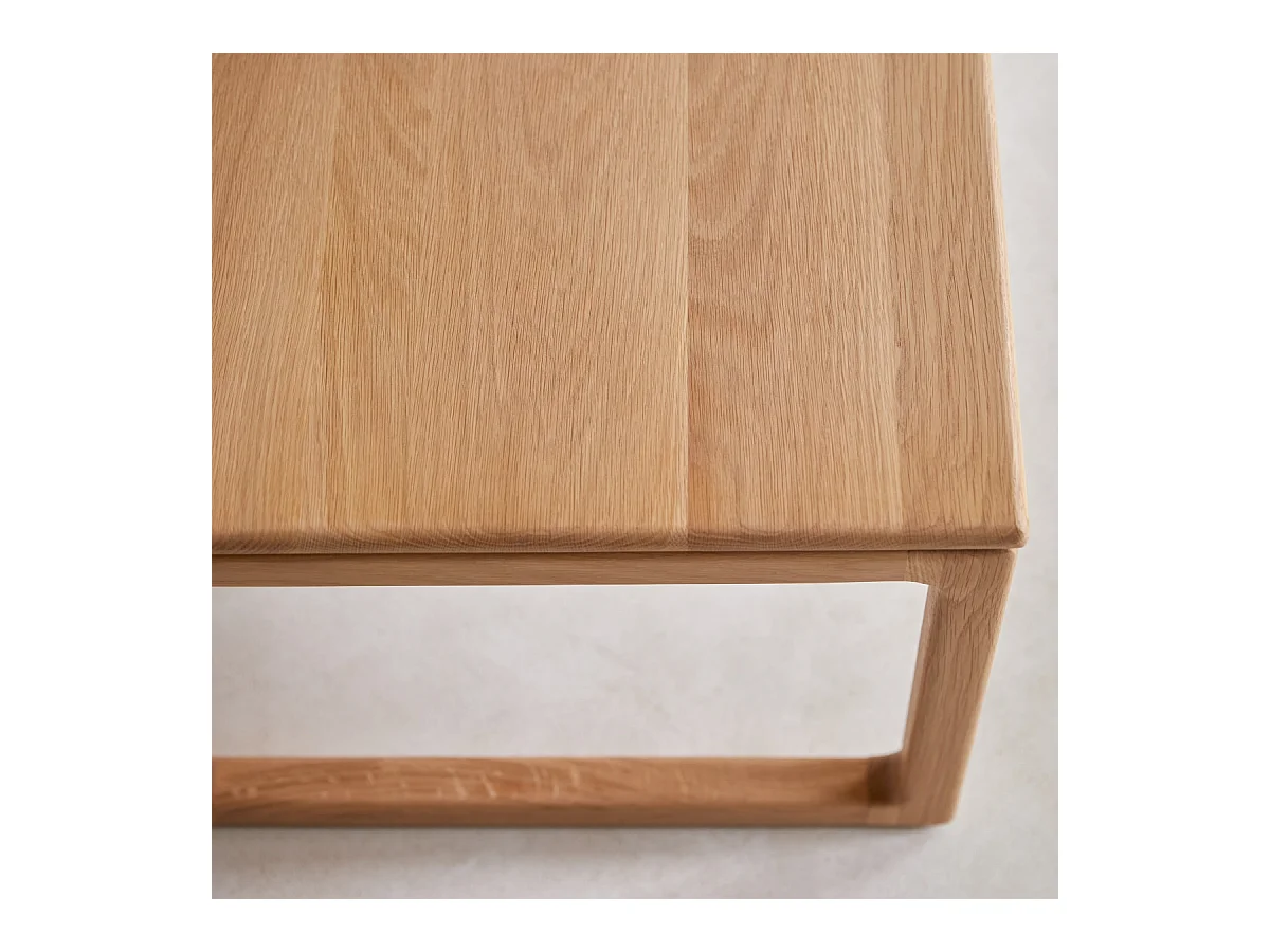 Table basse en bois de chêne massif 100x56 Arto