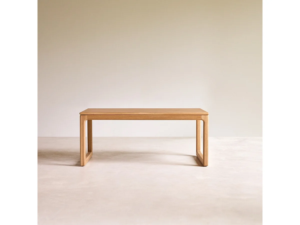 Table basse en bois de chêne massif 100x56 Arto
