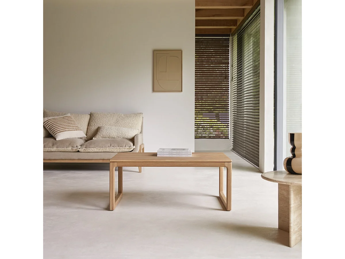 Couchtisch Arto aus massivem Eiche 100 x 56 cm