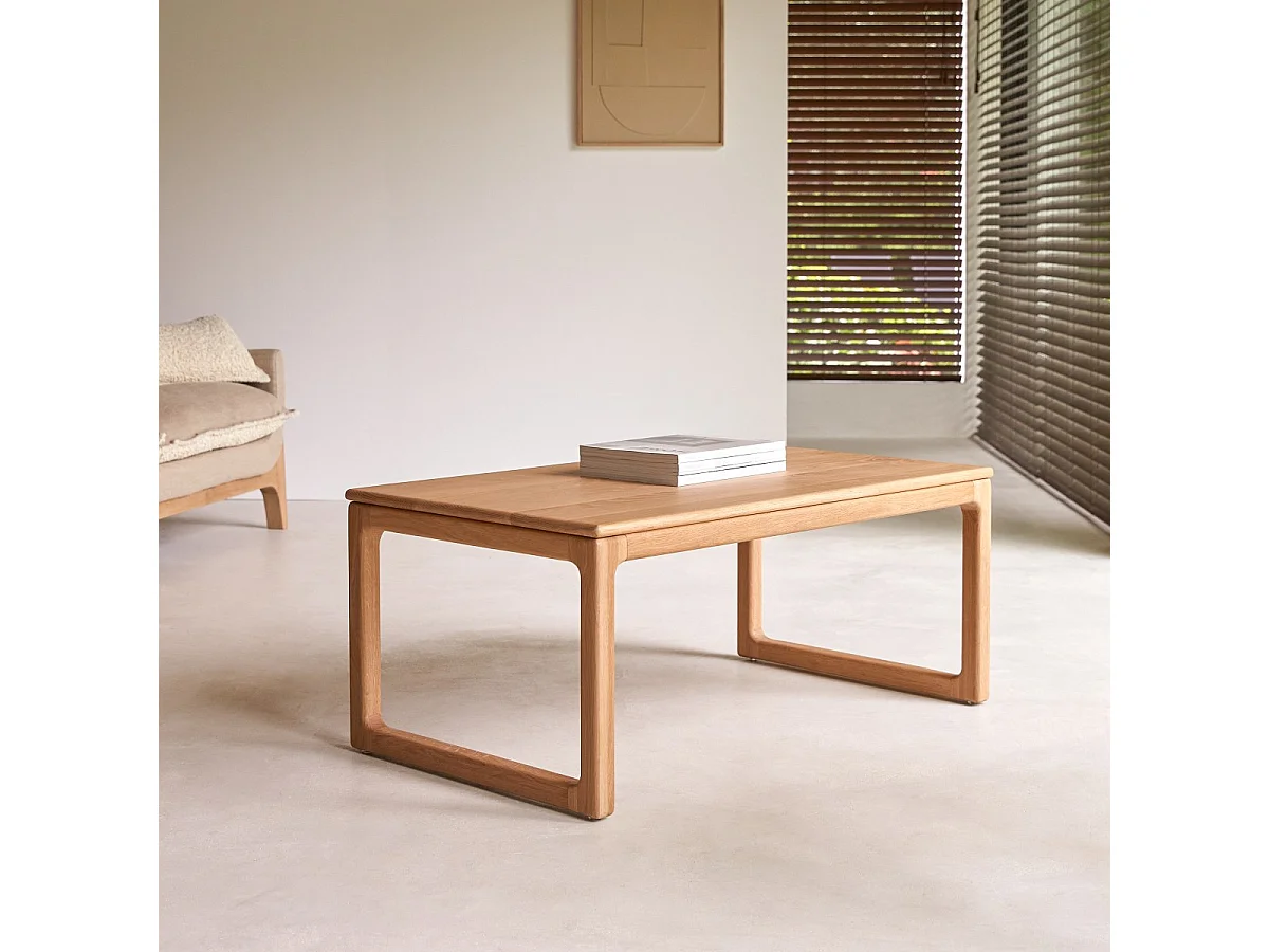 Couchtisch Arto aus massivem Eiche 100 x 56 cm