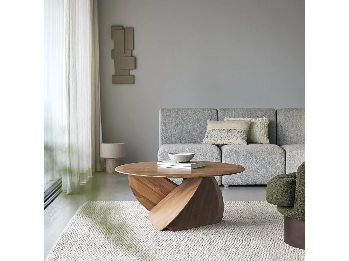 Tavolino in legno di teak 96,5 Gonzague