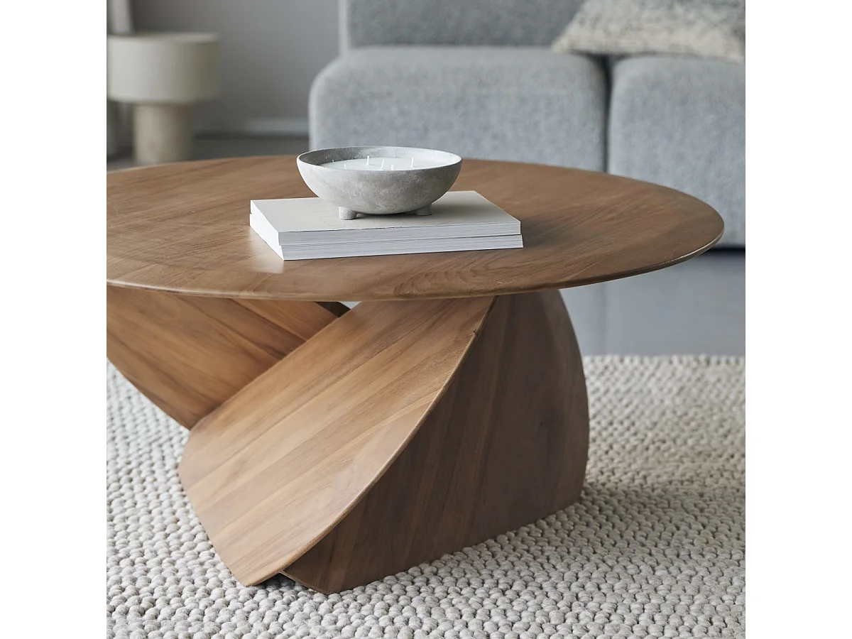 Tavolino in legno di teak 96,5 Gonzague