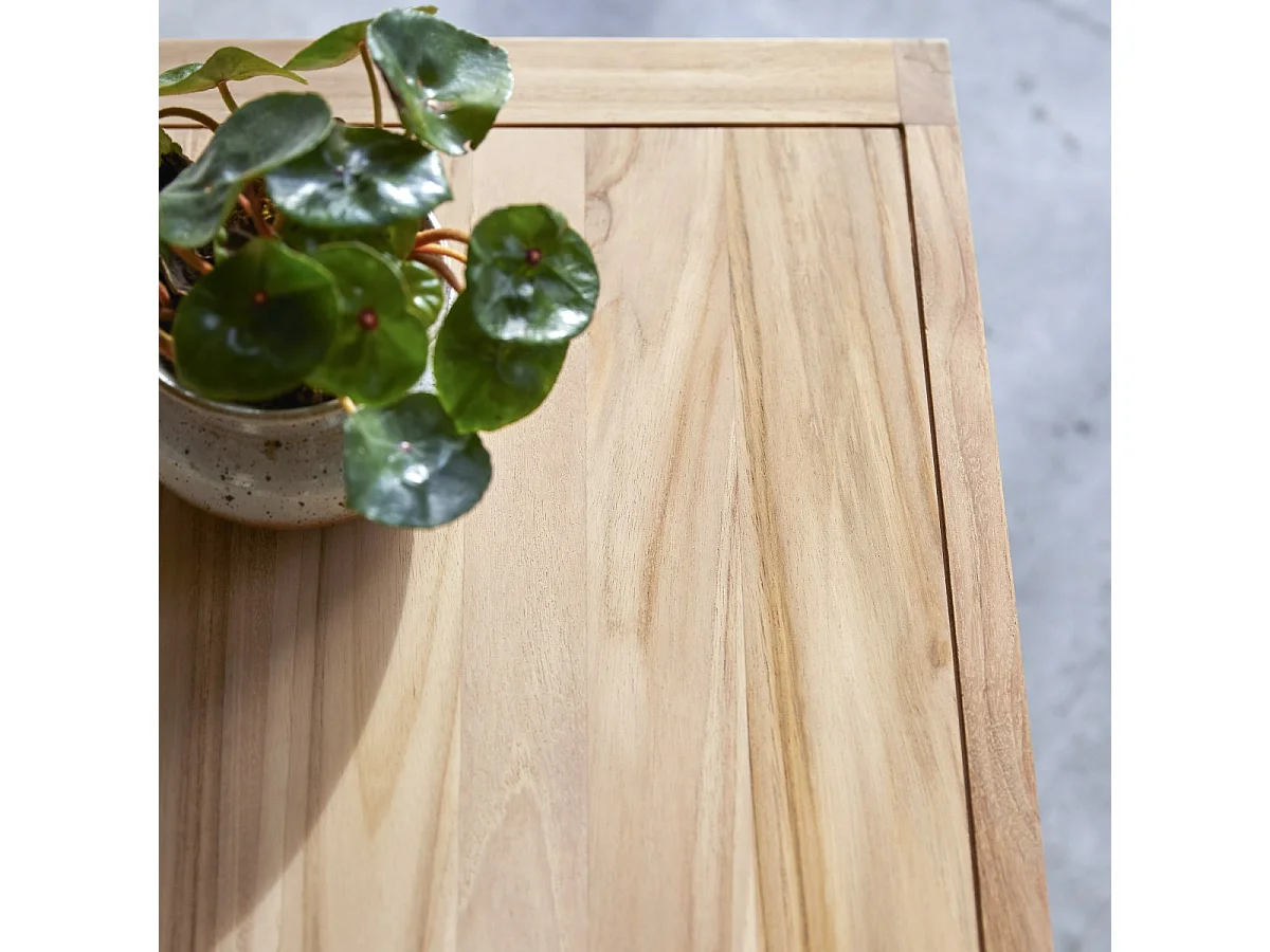 Tavolino tavolo basso 120x60 legno massello teak teck tek