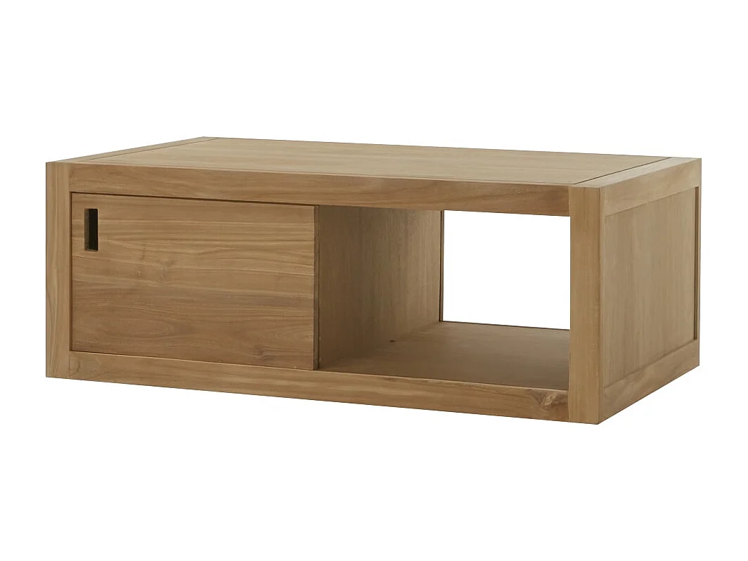 Tavolino tavolo basso 120x60 legno massello teak teck tek