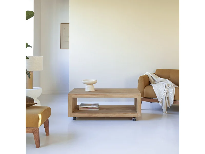 Tavolino in legno di teak 110x60 Anoa