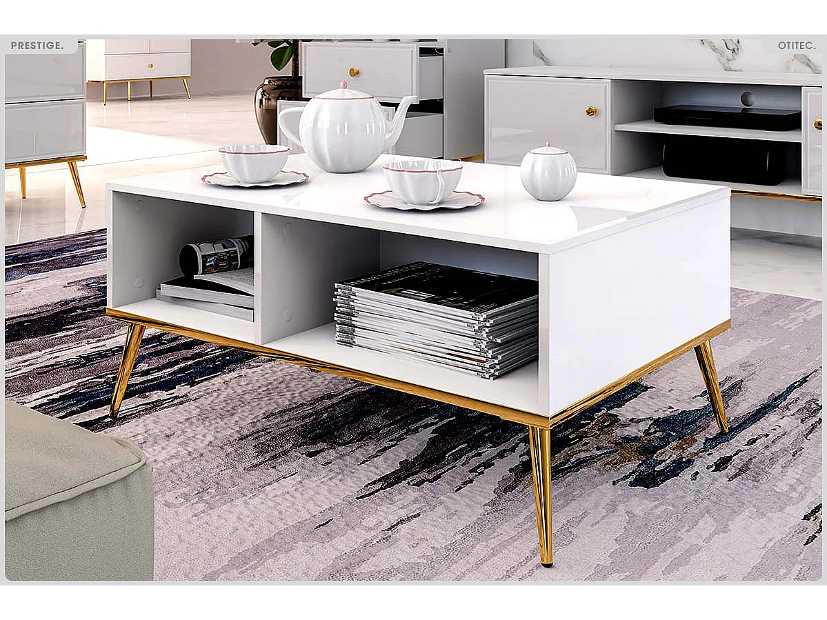 Table Basse - H.42 x L.90 x P.60 cm - PRESTIGE