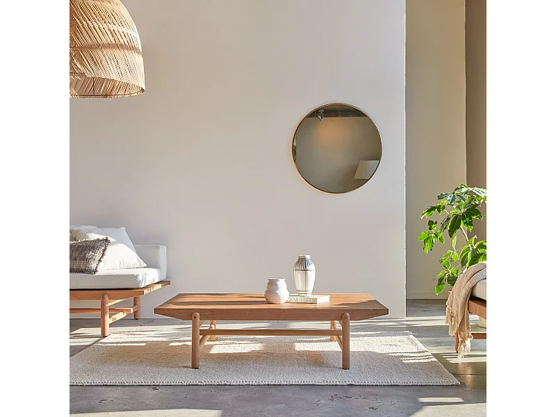 Tavolino in legno massello di teak Fado