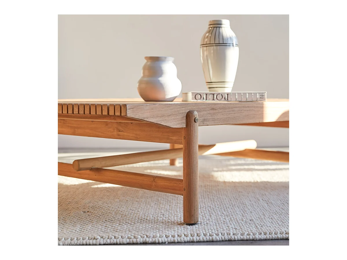 Couchtisch Fado aus massivem Teakholz