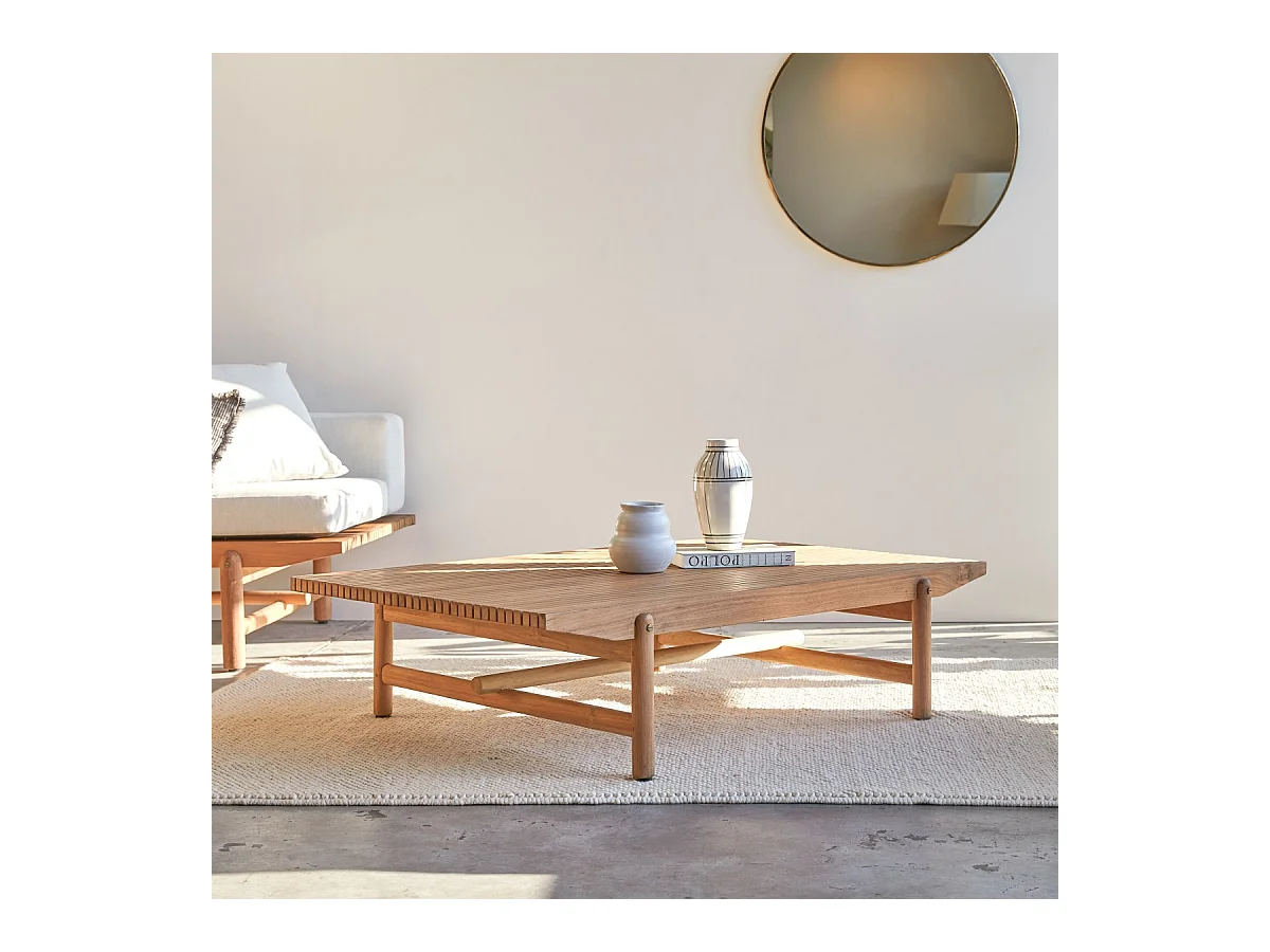 Couchtisch Fado aus massivem Teakholz