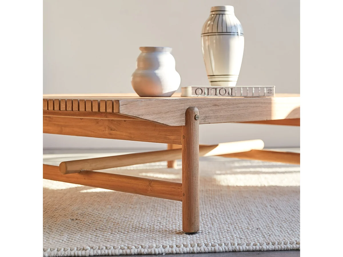 Couchtisch Fado aus massivem Teakholz