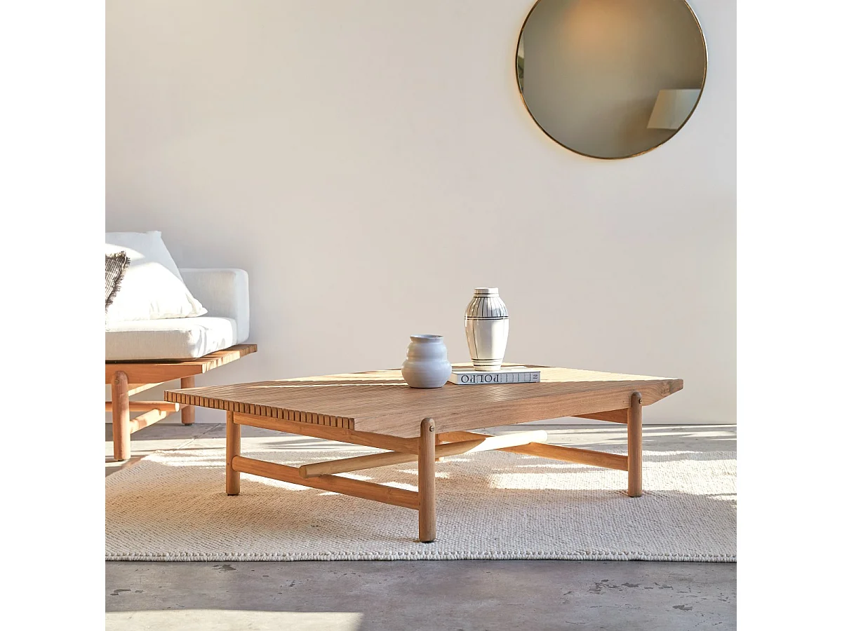 Couchtisch Fado aus massivem Teakholz
