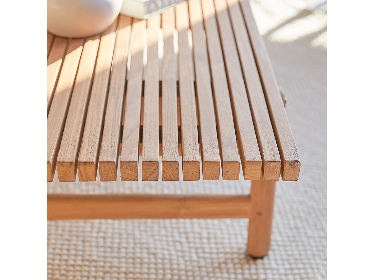 Couchtisch Fado aus massivem Teakholz