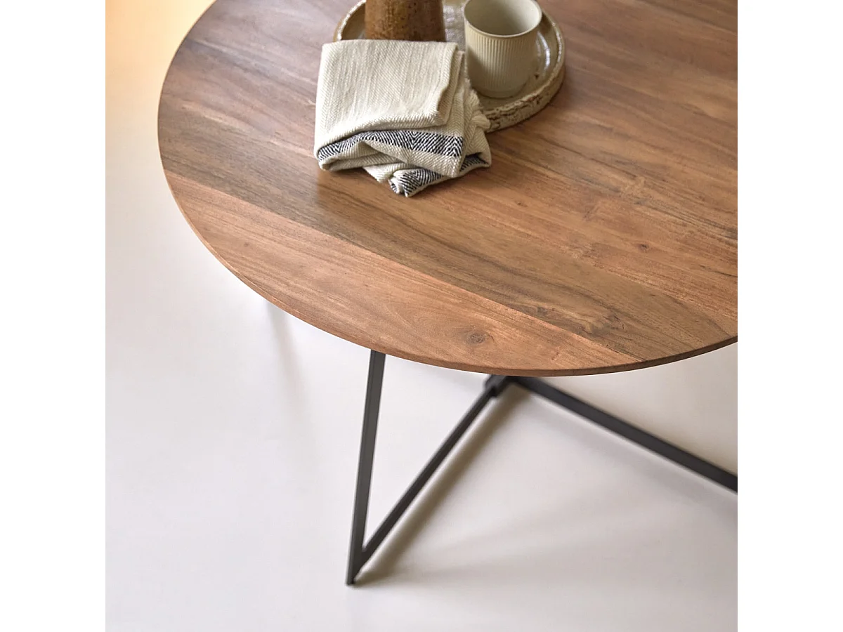 Table basse en bois d'acacia 80 Temis