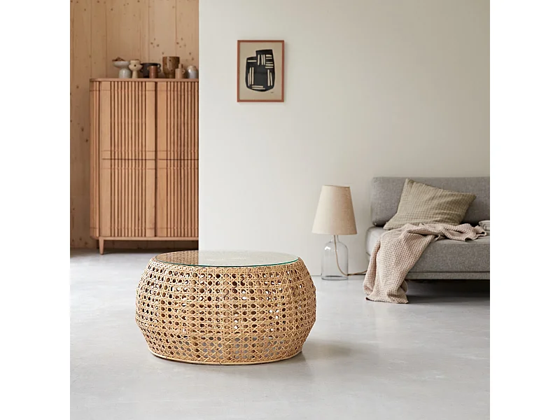 Couchtisch aus Rattan Esther